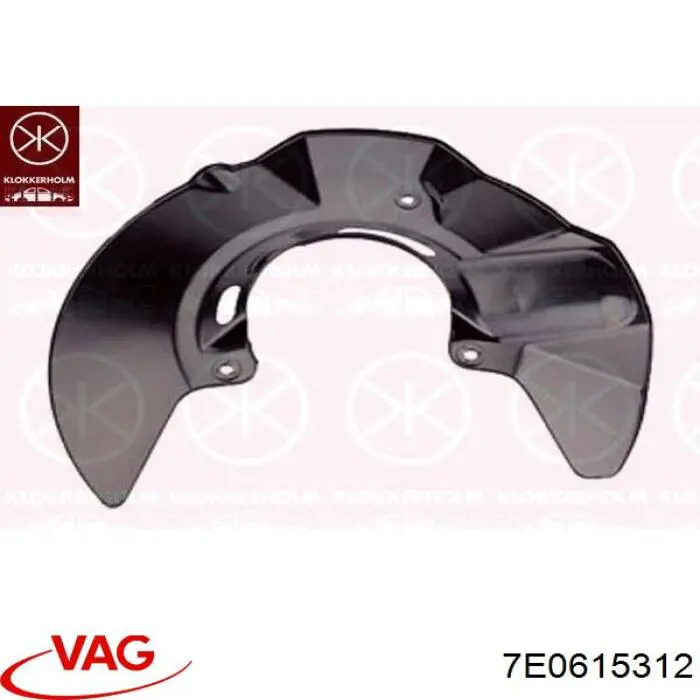 Protector de disco de freno delantero derecho VAG 7E0615312 precio, desde 19,06 EUR
