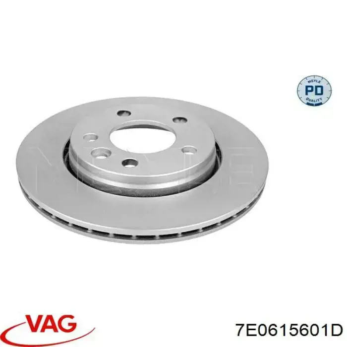 7E0615601D VAG Freno de disco trasero