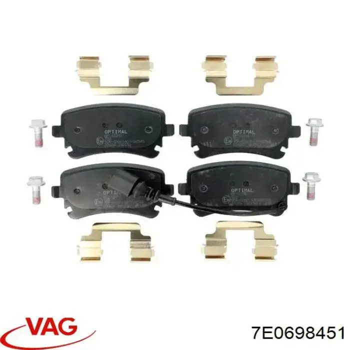 Pastillas traseras de freno VAG 7E0698451 precio, desde 30,21 EUR