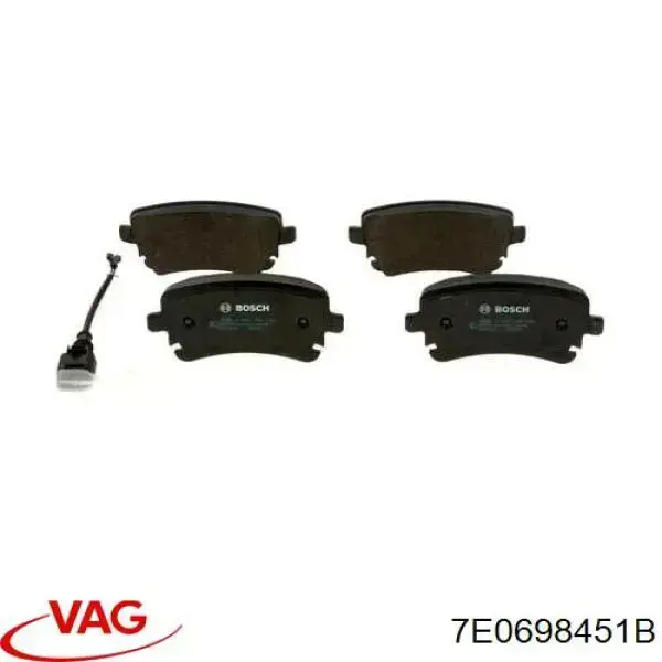 Comprar 7E0698451B VAG Pastillas de freno traseras