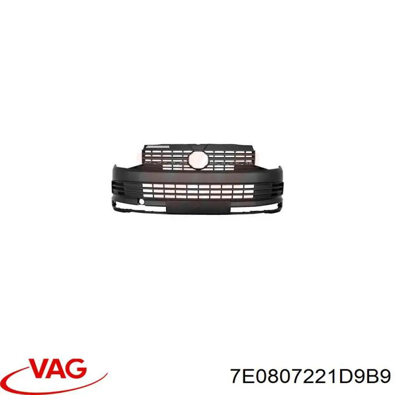 7E0807221D9B9 VAG Paragolpes delantero