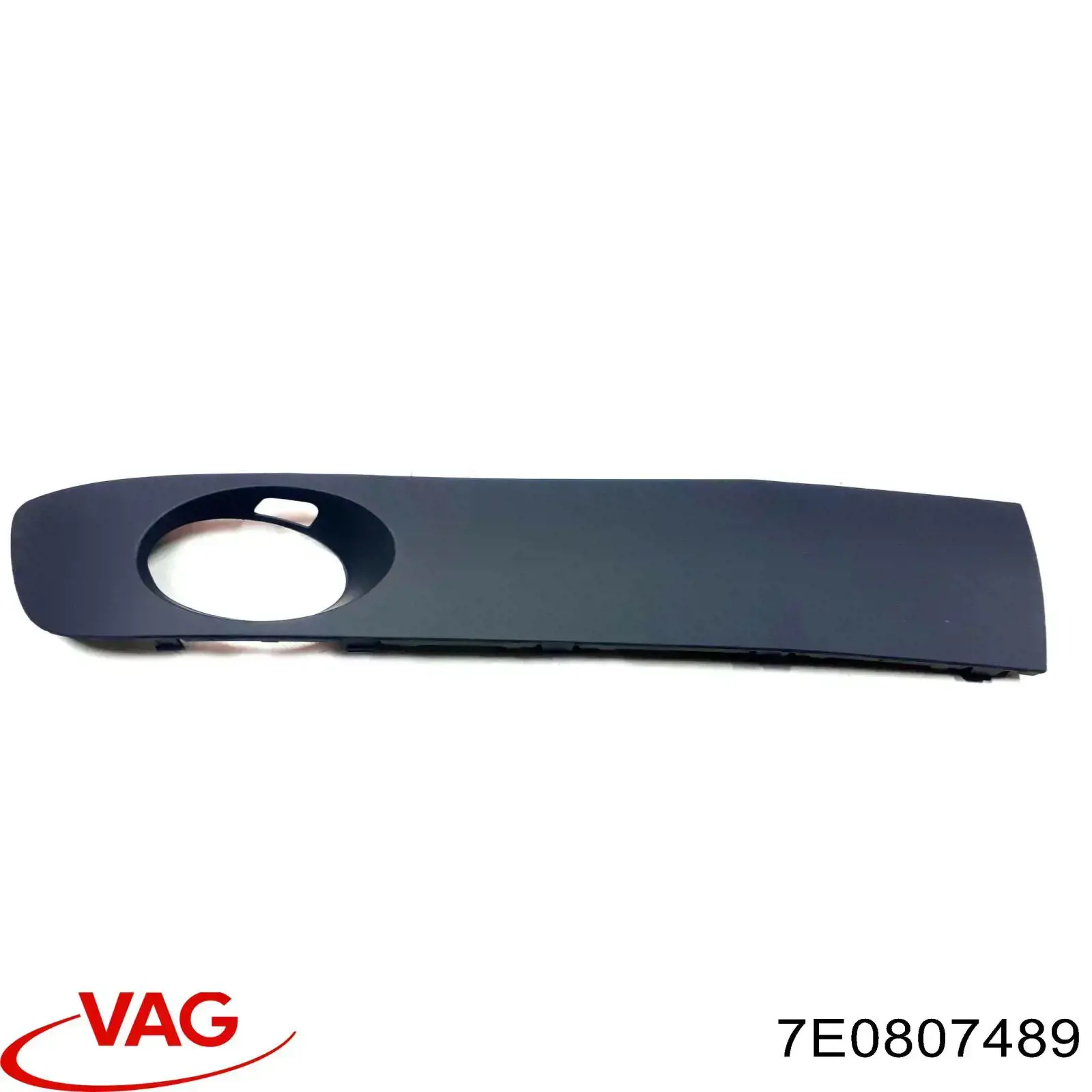 7E0807489 VAG Tapa de rejilla de faro antiniebla del parachoques delantero