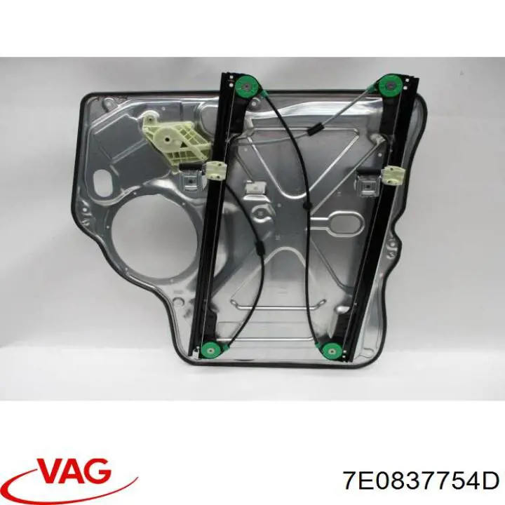 7E0837754E VAG Mecanismo levanta, puerta delantera derecha