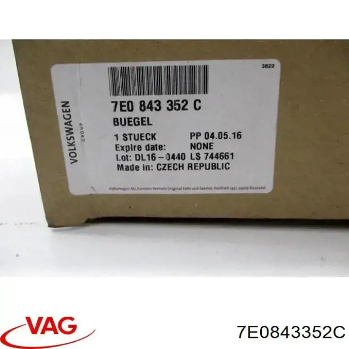 Comprar 7E0843352C VAG Soporte de tirador exterior de puerta corrediza derecha