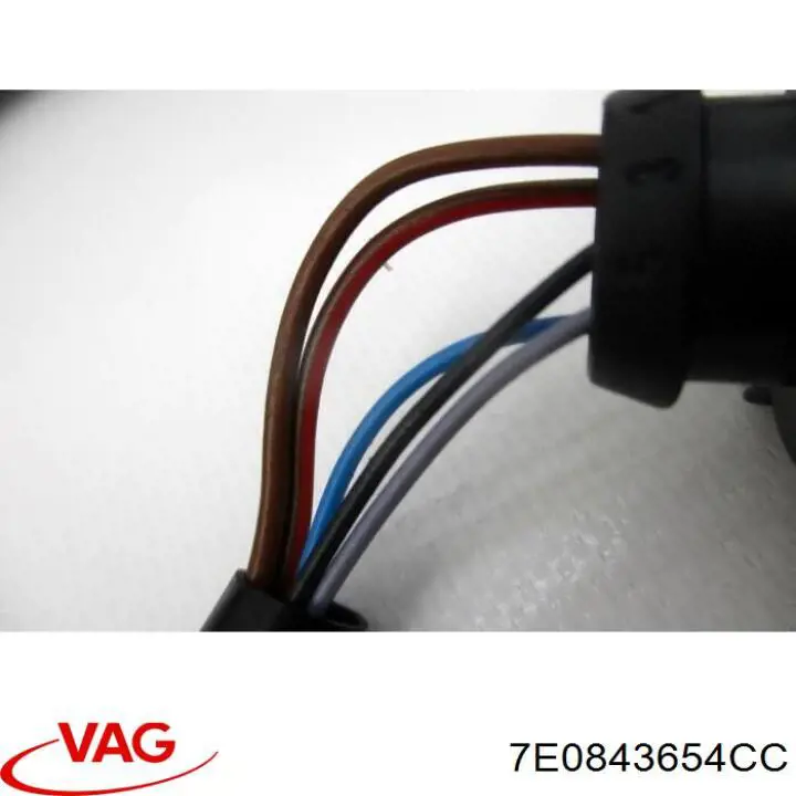 7E0843654CC VAG cerradura de puerta corrediza lateral puerta corrediza