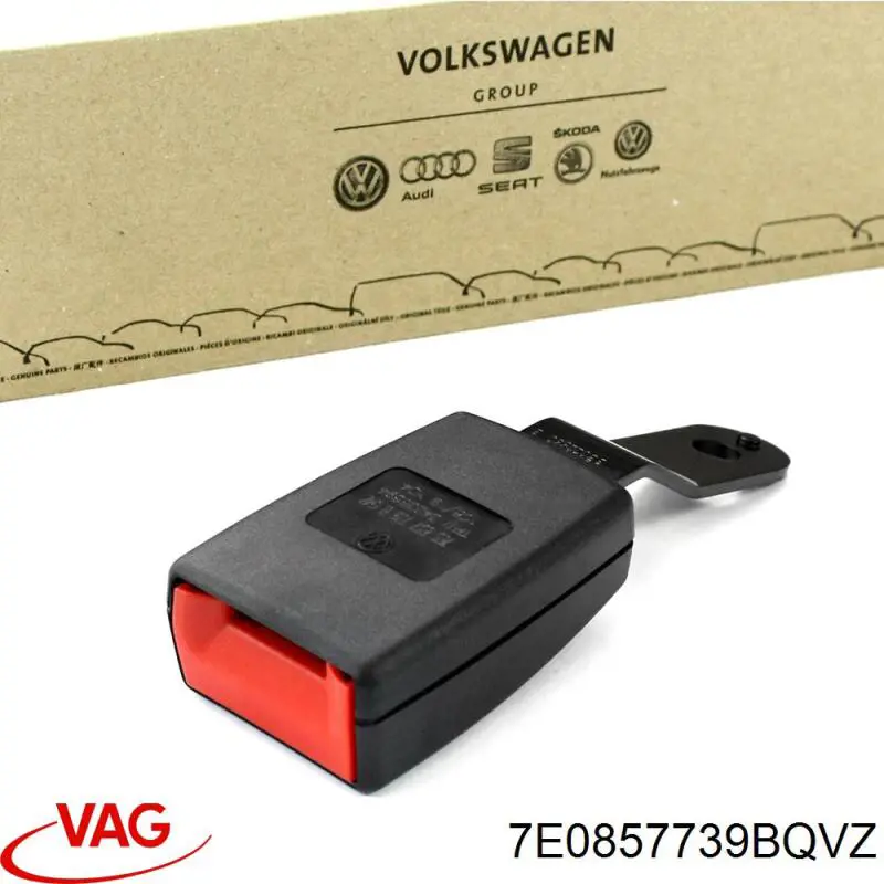 7E0857739BQVZ VAG Palanca de bloqueo del cinturón de seguridad delantero derecho