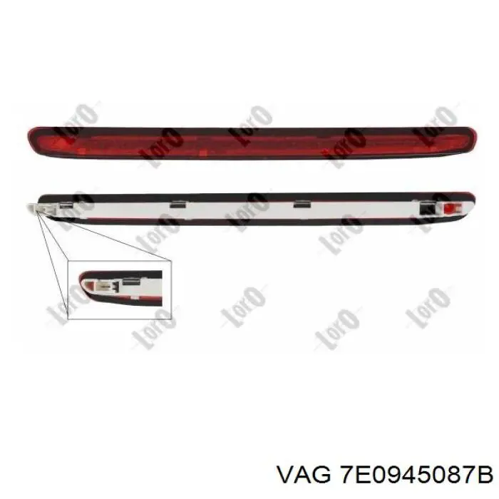 Comprar 7E0945087 VAG Luz de freno trasera adicional 