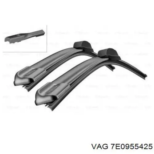 Limpiaparabrisas traseros 7E0955425 VAG