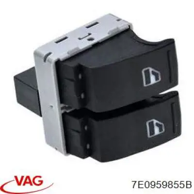 7E0959855B VAG Unidad de control de elevalunas delantera izquierda