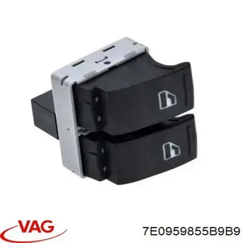 Interruptor de elevalunas delantera izquierda 7E0959855B9B9 VAG