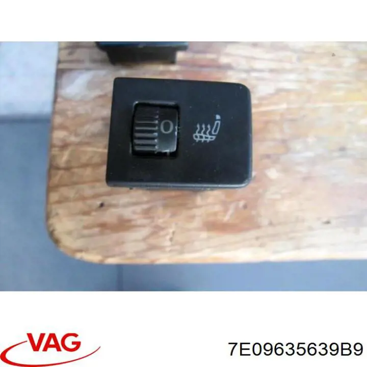 7E09635639B9 VAG boton de encendido de calefaccion del asiento