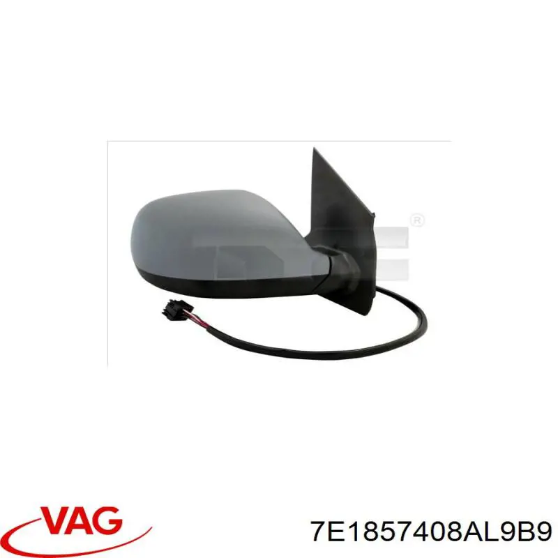 Espejo retrovisor derecho VAG 7E1857408AL9B9 precio, desde 201,83 EUR