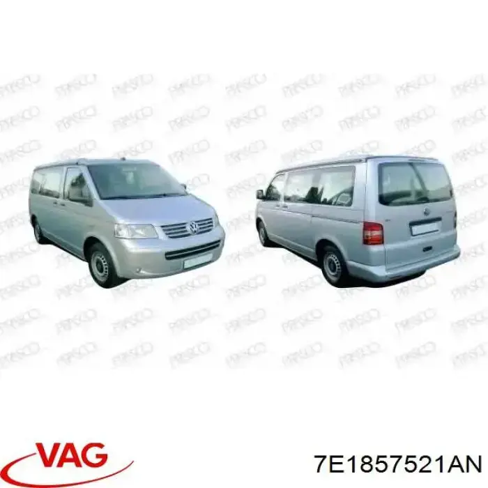 Cristal de Retrovisor Exterior Izquierdo VAG 7E1857521AN
