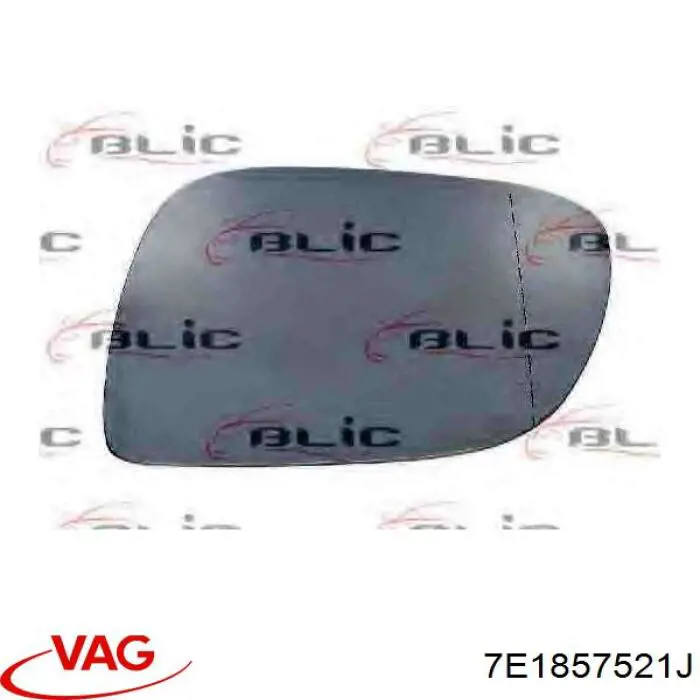 Comprar 7E1857521J VAG Cristal de espejo retrovisor exterior izquierdo