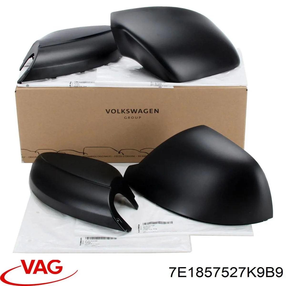 Cubierta del retrovisor del conductor VAG 7E1857527K9B9