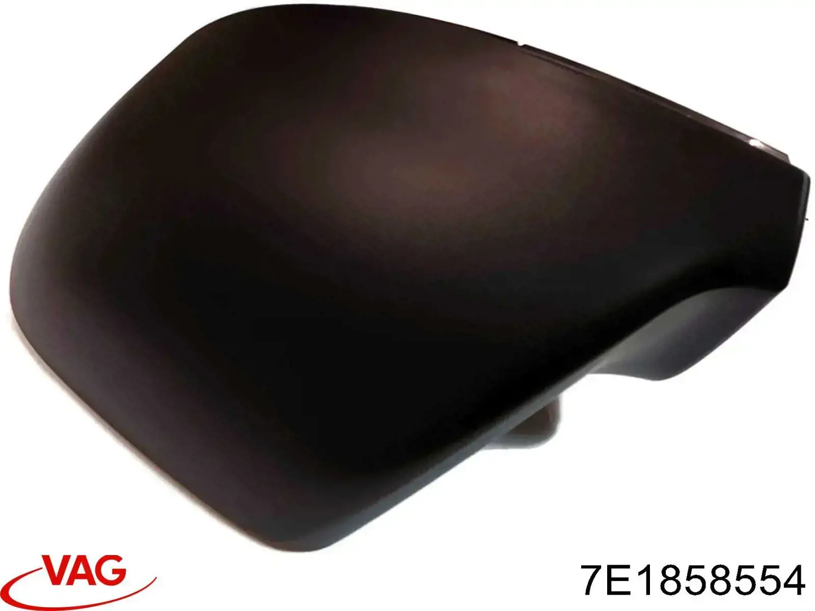 Cubierta de espejo retrovisor derecho VAG 7E1858554