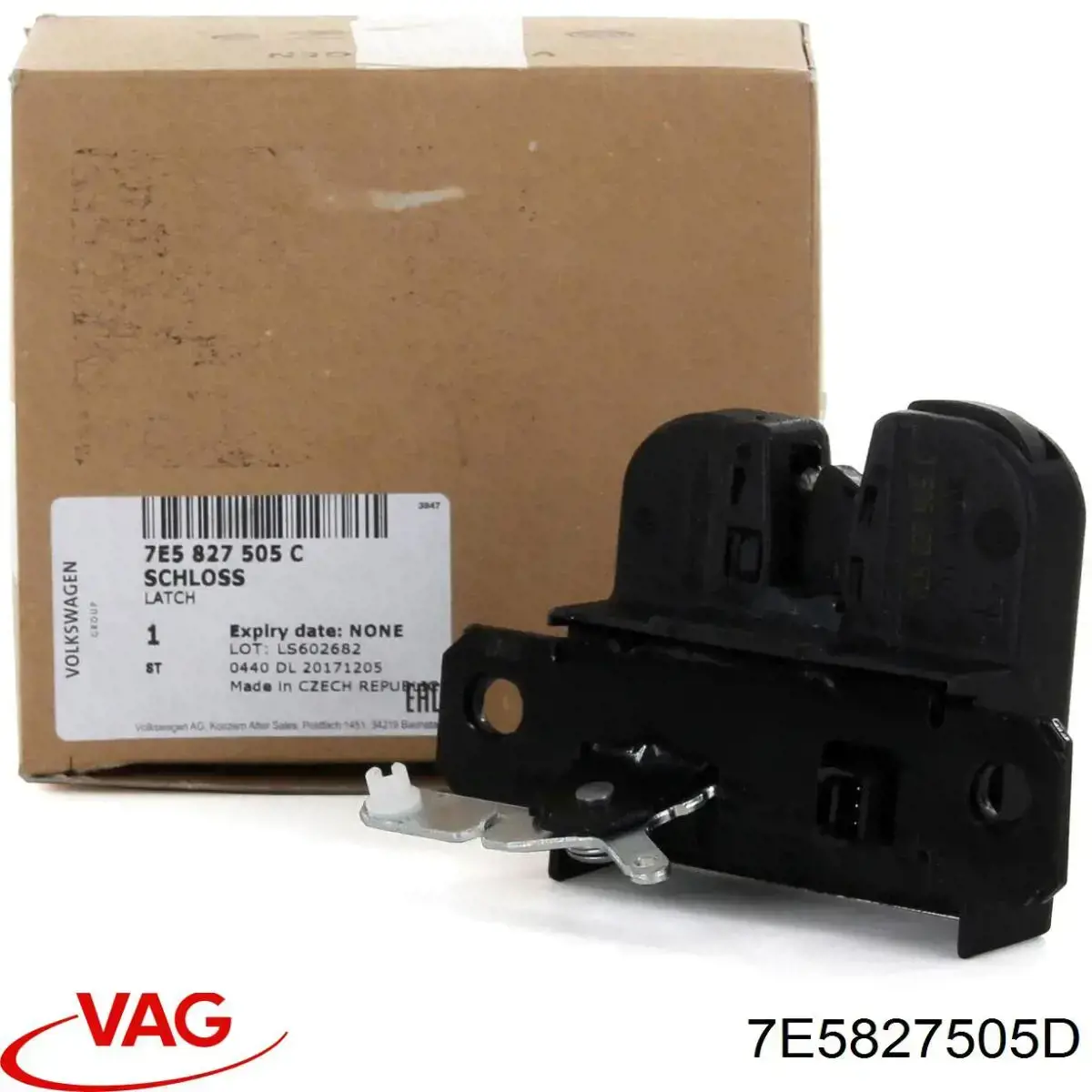 Comprar 7E5827505D VAG Cerradura de puerta de maletero