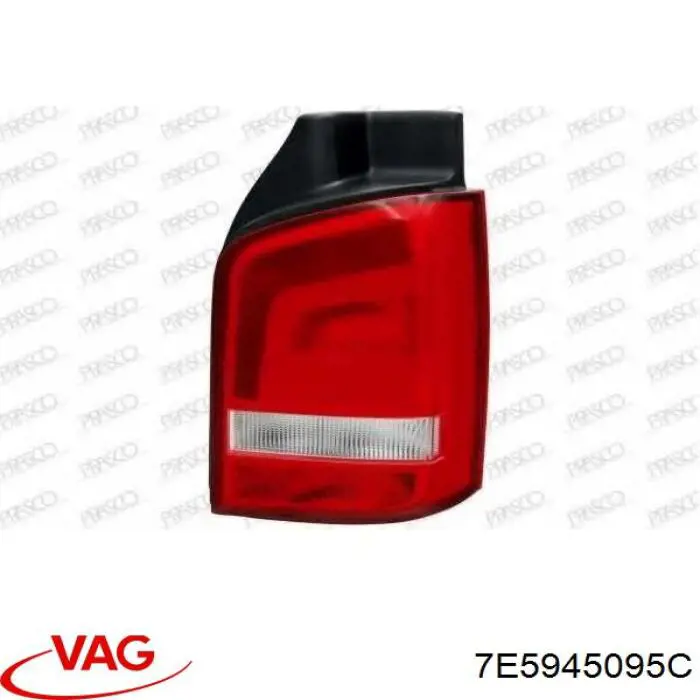 7E5945095C VAG Piloto trasero izquierdo