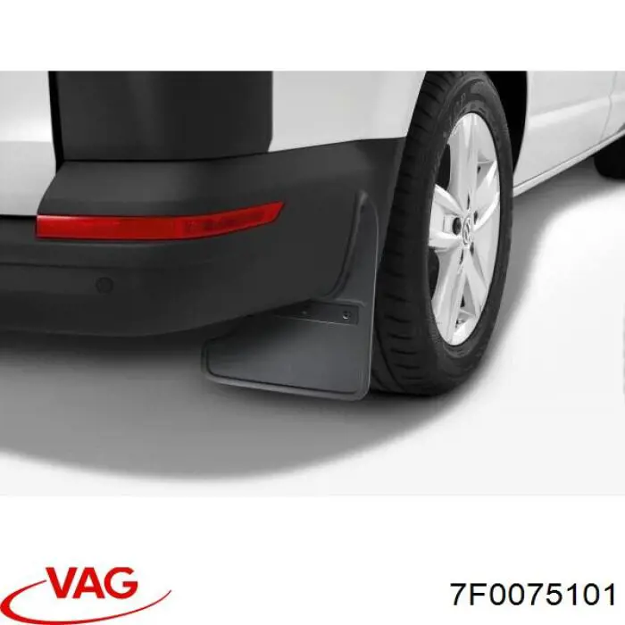 7F0075101 VAG Juego de faldillas guardabarro traseros