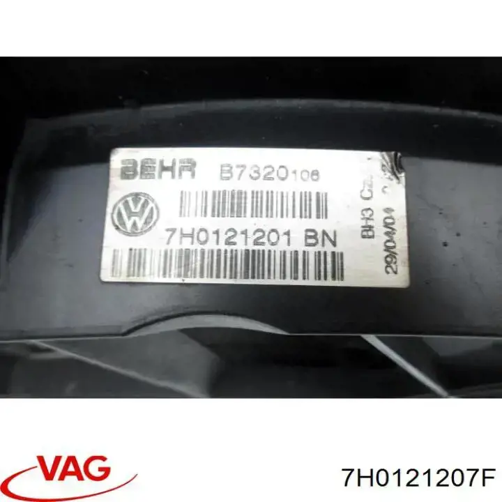 7H0121207F VAG Radiador