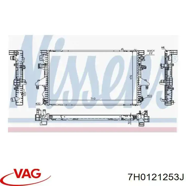 Água radiador VAG 7H0121253J precio, desde 103,09 EUR
