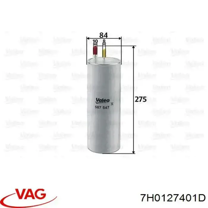 Comprar 7H0127401D VAG Filtro diesel