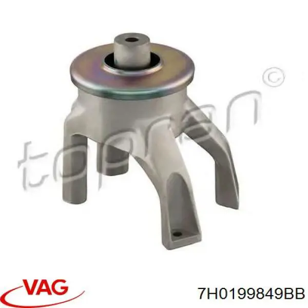 Soporte de motor trasero 7E0199849A VAG