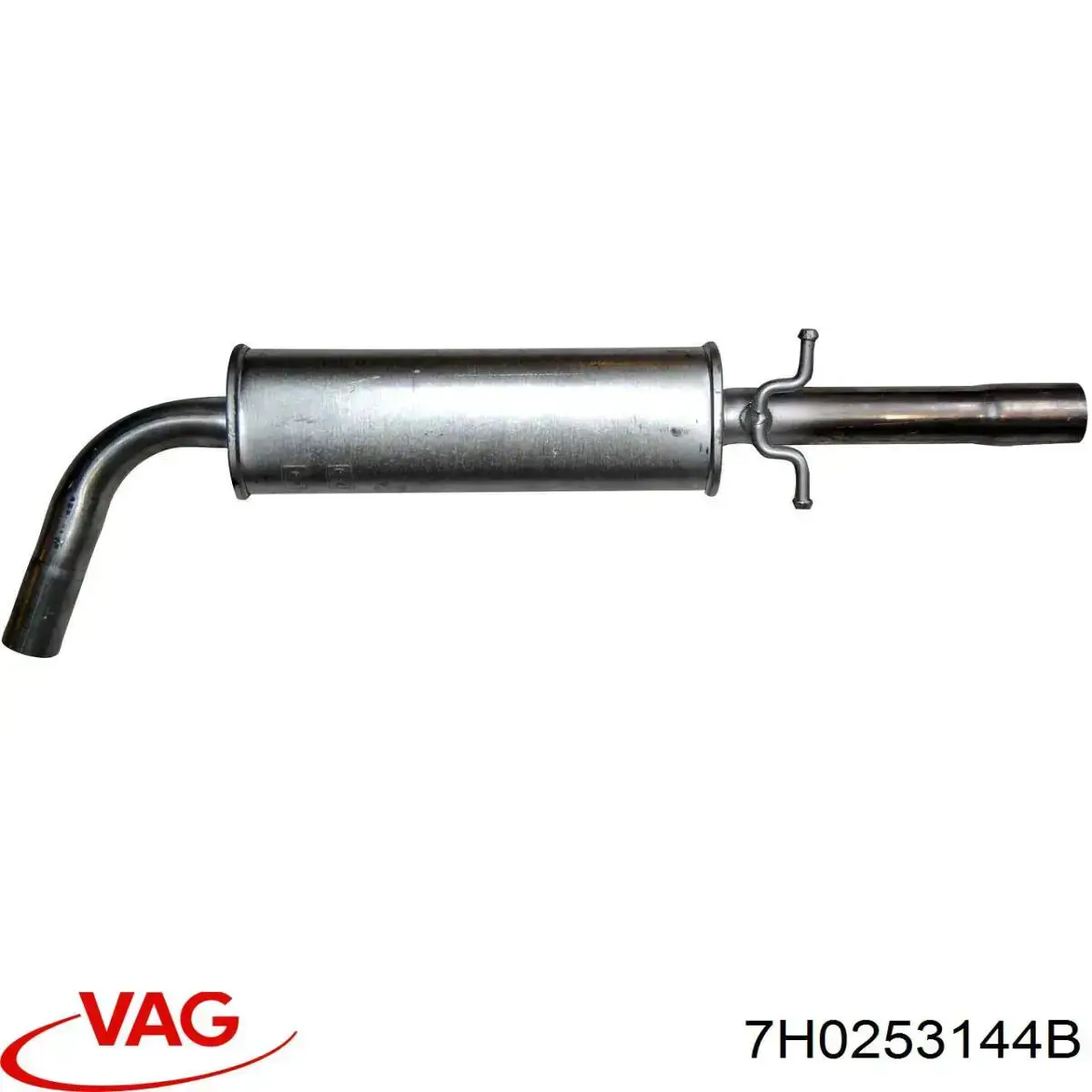 Abrazadera de tubo de escape trasera 7H0253144B VAG