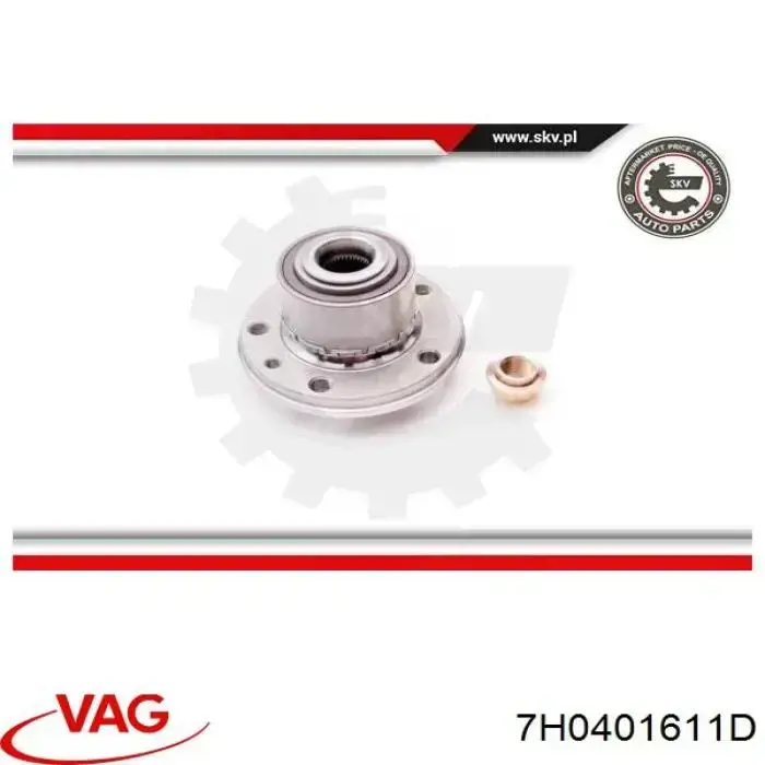7H0401611D VAG Cubo delantero