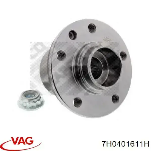 Buje de rueda delantero 7H0401611H VAG