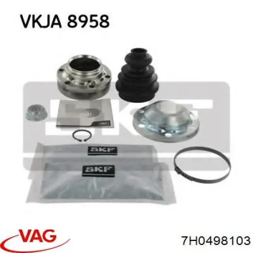 Junta homocinética interna delantera izquierda VAG 7H0498103 precio, desde 52,79 EUR