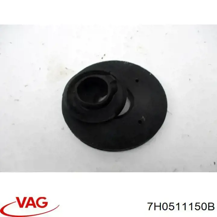 Aislador de resorte trasero inferior de goma 7H0511150B VAG