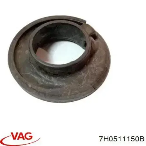 7H0511150B VAG Aislador de resorte trasero inferior de goma