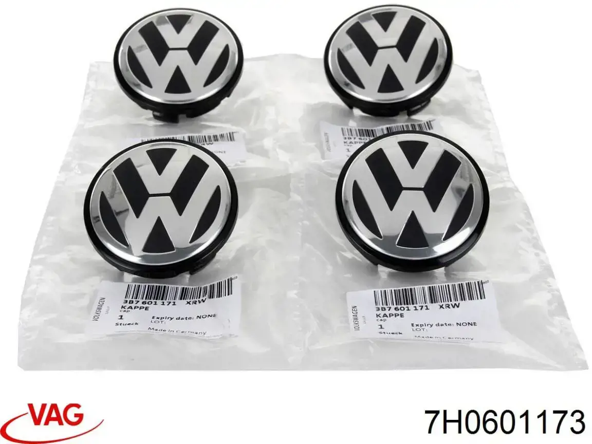 Tapón de perno de rueda 7H0601173 VAG