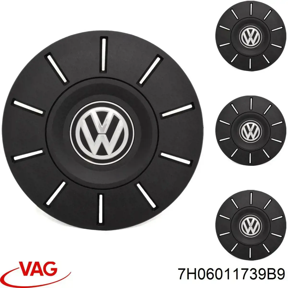 7H06011739B9 VAG Tapón de perno de rueda