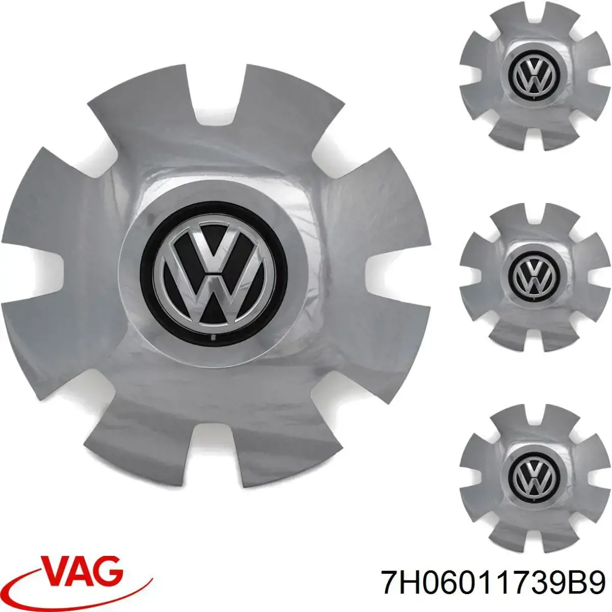 Tapa de perno de rueda para Volkswagen Transporter (7HA, 7HH, 7EA, 7EH)