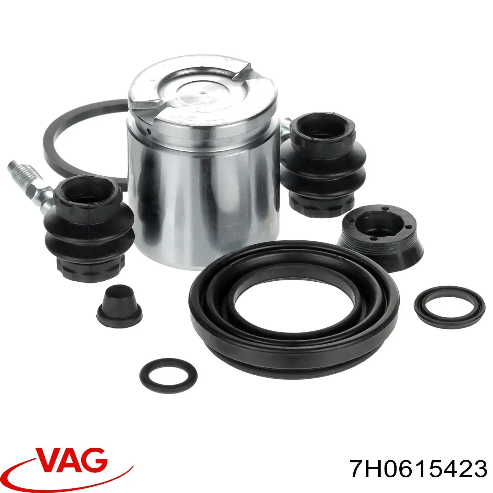 Pinza de freno trasera izquierda 7H0615423 VAG