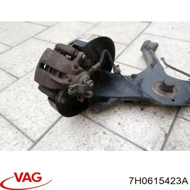 Pinza de freno trasera izquierda 7H0615423A VAG
