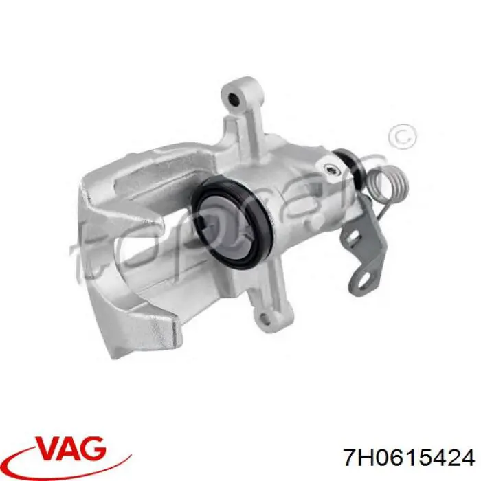 7H0615424 VAG Pinza de freno trasera derecha