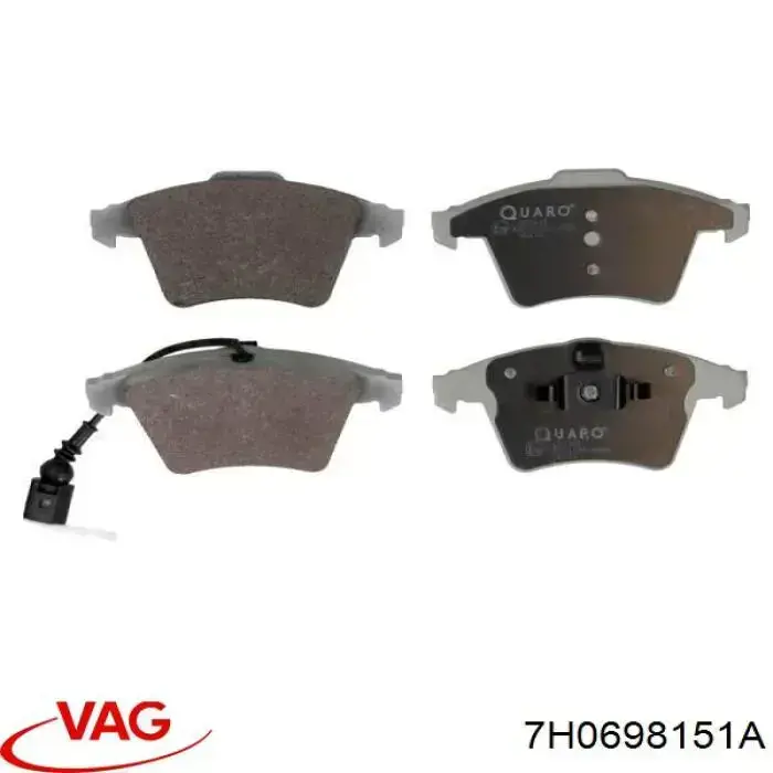 7H0698151A VAG Pastillas delanteras