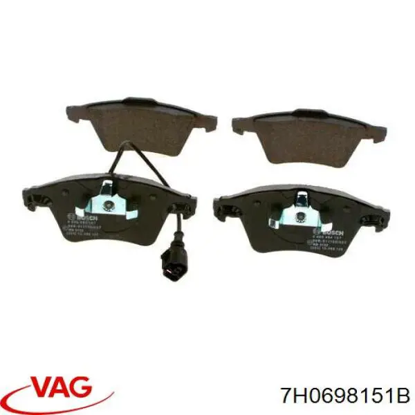 Pastillas de freno delanteras Volkswagen Transporter 7HA, 7HH, 7EA, 7EH