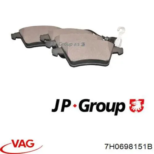 Pastillas de freno delanteras Volkswagen Transporter 7HA, 7HH, 7EA, 7EH