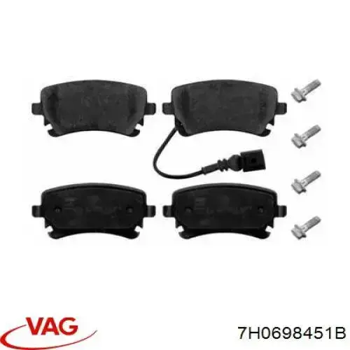 Pastillas traseras de freno VAG 7H0698451B precio, desde 30,21 EUR