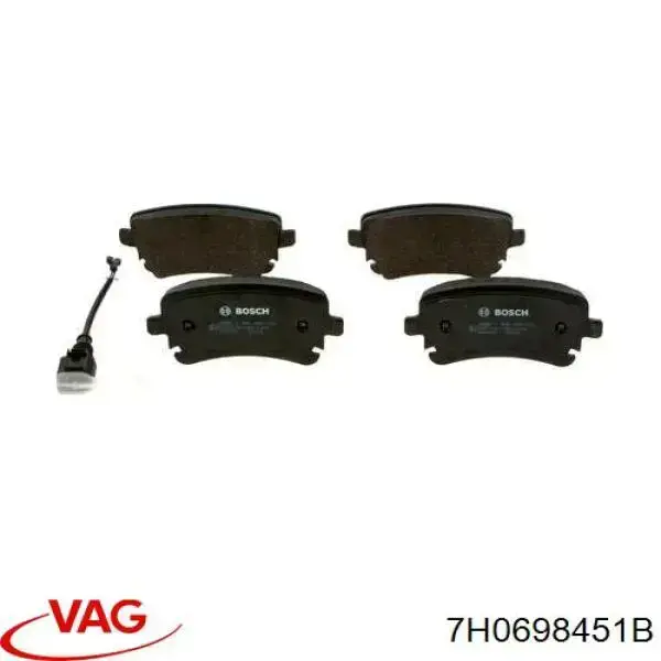 Comprar 7H0698451B VAG Pastillas de freno traseras