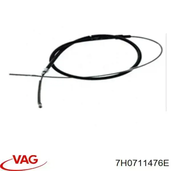 7H0711476E VAG cable de freno de mano delantero