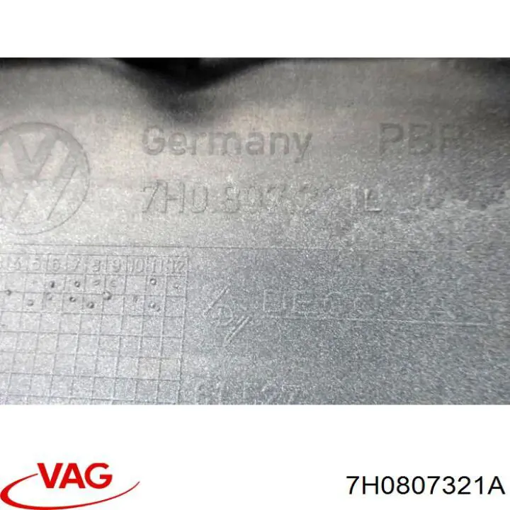 Comprar 7H0807321A VAG Moldura exterior trasera izquierda del pilar de la carrocería