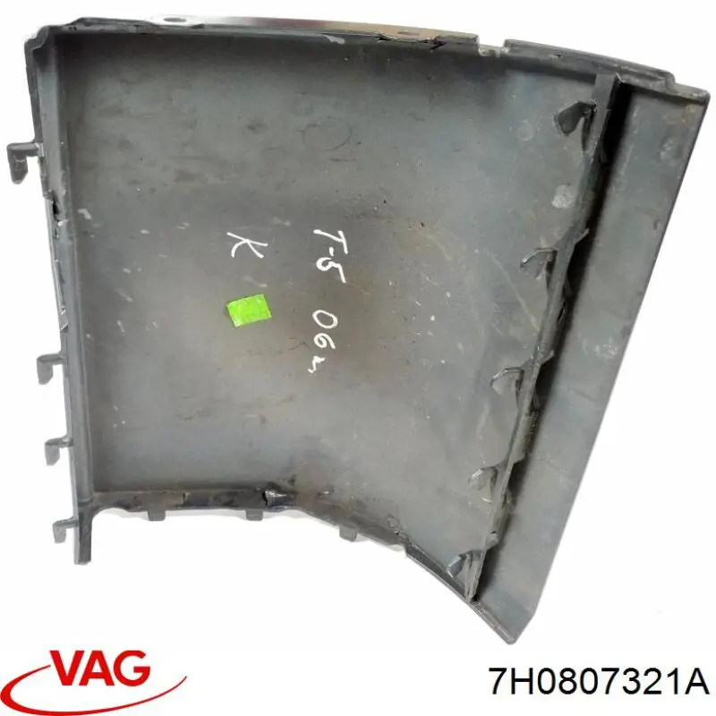 Moldura exterior trasera izquierda del pilar de la carrocería 7H0807321A VAG