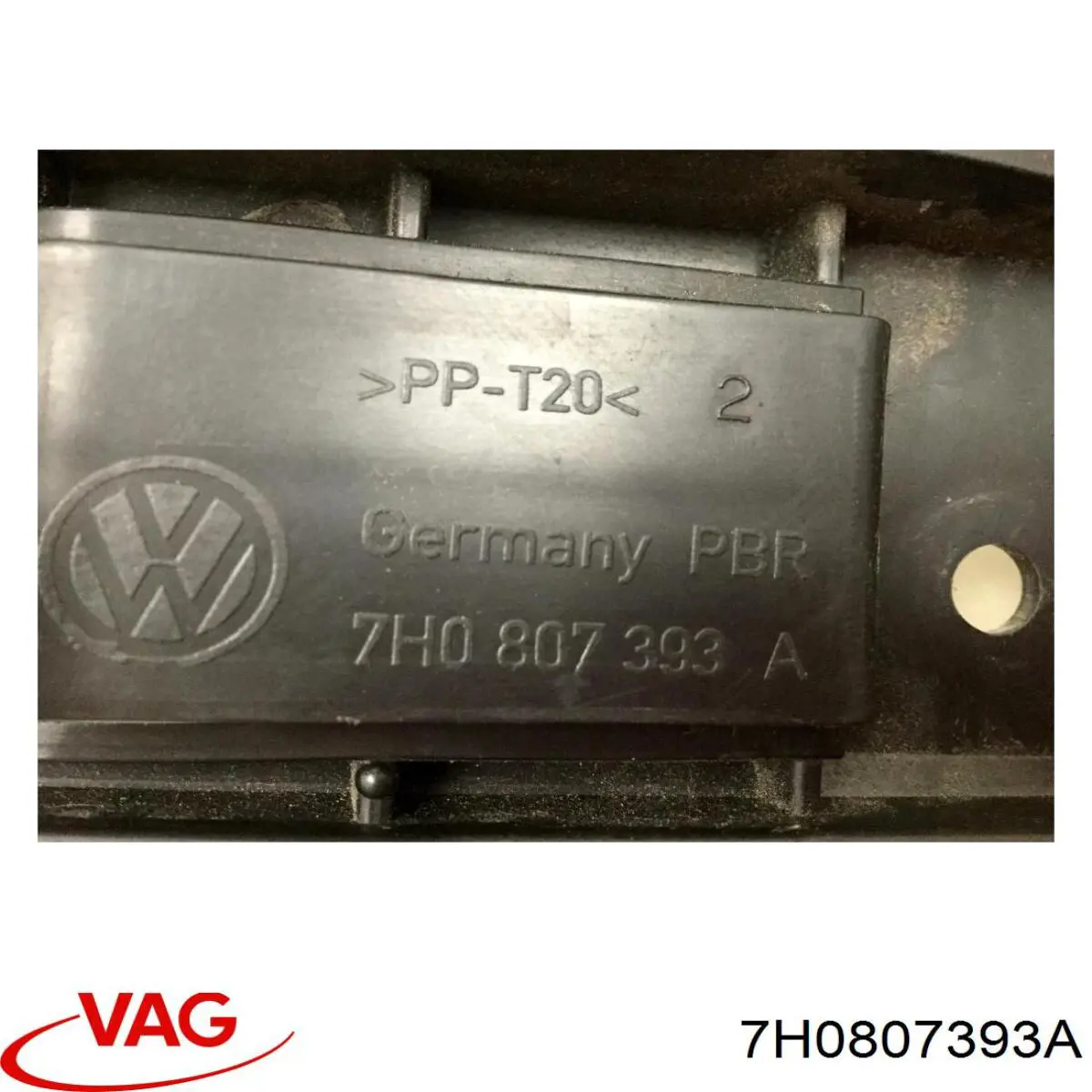 Soporte de paragolpes trasero izquierdo para Volkswagen Transporter (7HA, 7HH, 7EA, 7EH)