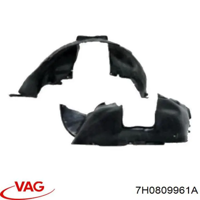 7H0809961A VAG Guardalodos interior izquierdo, guardafango delantero