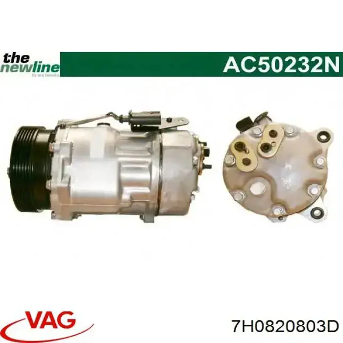 Compresor ac VAG 7H0820803D precio, desde 146,65 EUR